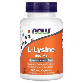 L-лізин NOW Foods L-Lysine 500 mg 100 caps