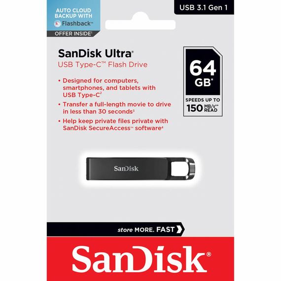 USB флеш накопичувач SanDisk 64GB Ultra Type-C (SDCZ460-064G-G46) | Зображення 6