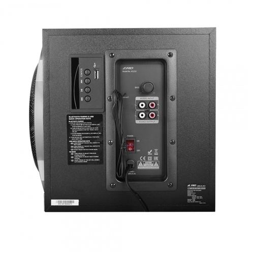 Акустична система 2.1 A-521X Sub-18W+2*13,5W USB+Bluetooth +картридер SD/MMC/MS чорний F&D | Зображення 3