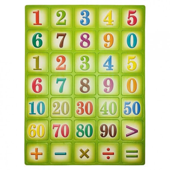 Детский обучающий набор магнитов "Цифры" 1151ATS для 3х лет Зелёный