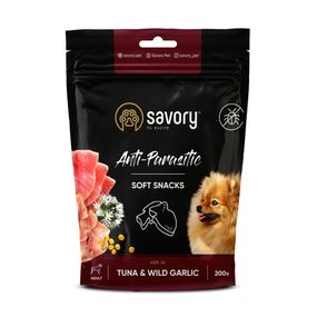Ласощі для собак Savory Dog Anti-Parasitic Soft Snack з тунцем 200 гр
