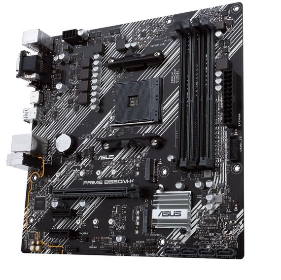 Материнcька плата ASUS PRIME B550M-K sAM4 B550 4xDDR4 M.2 HDMI DVI D-Sub mATX 90MB14V0-M0EAY0 | Зображення 4