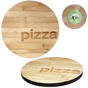 Дошка кухонна "Pizza" Ø30см для піци, бамбукова