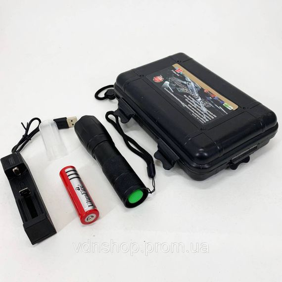 Пилозахищений ліхтар, Кращий тактичний ліхтар LED ліхтар переносний акумуляторний JX-49 | Зображення 3