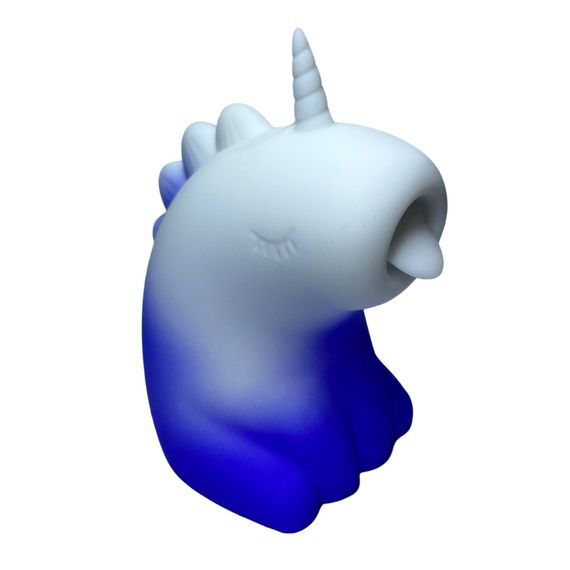 Стимулятор клітора з язичком UNIVIBE «Єдиноріг», 10 режимів, градієнт біло-фіолетовий Sex Aura | Зображення 4