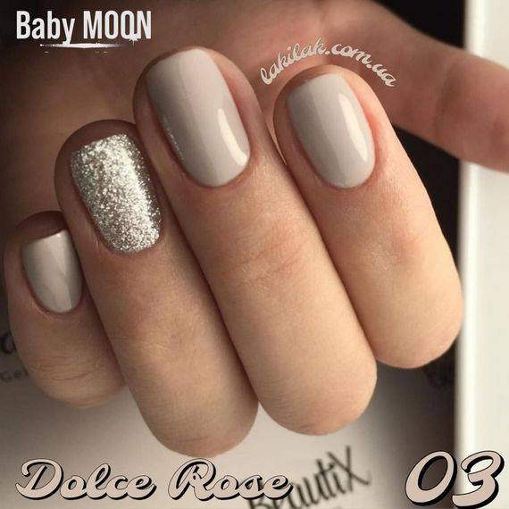 Гель-лак BABY MOON Dolce Rose №03 бледно-розовый, 6 мл