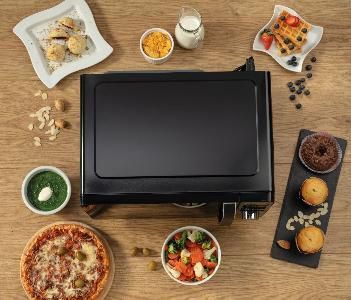 Мікрохвильова піч Gorenje, 20л, електр. управл., 700Вт, гриль, дисплей, чорний (MO20S4BC) | Зображення 2