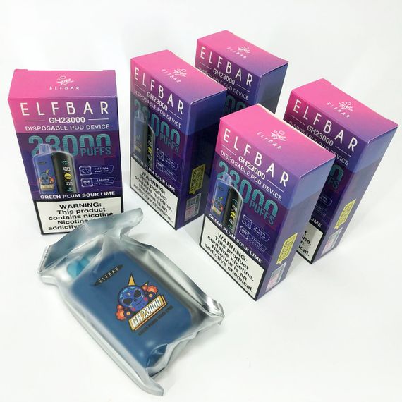 ELF BAR GH 23000 5%. Зелена Слива Кислий Лайм (Green Plum Sour Lime) | Зображення 6