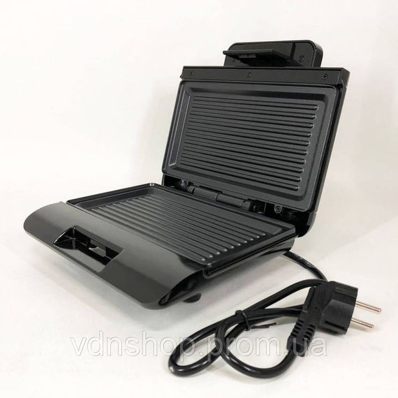 Бутербродница профессиональная MAGIO MG-378 750 Вт, Гриль контактный бытовой, Прижимной электро гриль YE-70 | Зображення 8