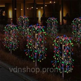 Садовый светильник "Ива" на солнечной батарее, комплект из 2х штук (SFK-46)