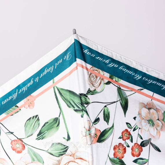 Зонт механический элегантный с принтом прочный надежный из полиэстера диаметр 99 см Зеленый HP-23-15GR | Зображення 2