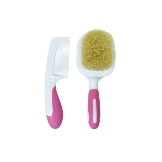 Набір гребінець і щітка з натурального ворсу MGZ-0725(Pink) | Зображення 2