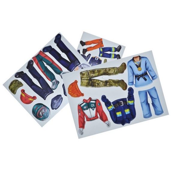 Детская магнитная игра "Профессии герои современности" QB600-004, 20 магнитов 7 профессий | Зображення 1