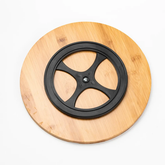 Тарілка для піци 28 см порцелянова обертається, бамбукова основа HP1248 | Зображення 5