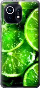 Чохол на Xiaomi Mi 11 Зелені часточки лимона "852t-2253-2448"