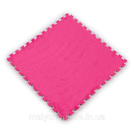 Підлога-пазл плюшевий РОЖЕВИЙ 60*60*1cm (D) SW-00002093