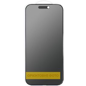 Защитное стекло Privacy 5D Matte (тех.пак) для Apple iPhone 17 Pro (6.3") Черный
