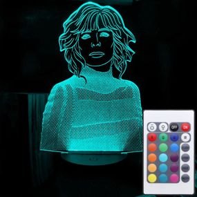 Акриловый светильник-ночник с пультом 16 цветов Mylene Farmer tty-n002177