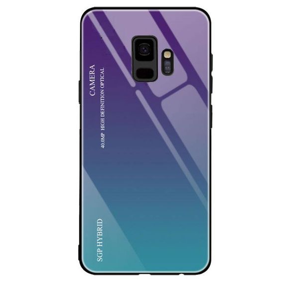 Чехол бампер Primo Gradient Glass для Samsung Galaxy S9 (SM-G960) - Purple | Зображення 1