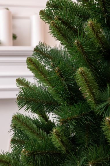 Штучна ялинка 1,6 м зелена, новорічна ялинка Різдво штучна реалістична Преміум SOK-2-4 | Зображення 9