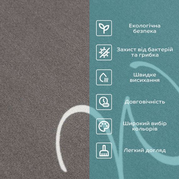 Вологопоглинаючий килимок сірий "Welcome" 38*58CM*3MM (D) SW-00001559 | Зображення 3