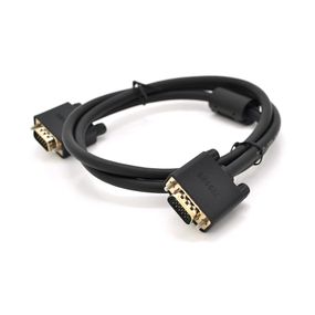 Кабель VEGGIEG VG-1 VGA 3 + 6.1m, male to male, OD-6.5mm, 1 ферит, круглий Black