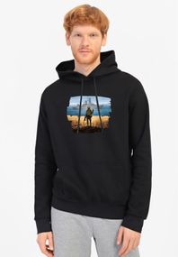 Худі чоловіче чорне з принтом "Марка", 3XL