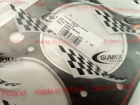 Прокладка ГБЦ ВАЗ 2108 (76,0), GUMEX в уп-ке (2108-1003020) (20701-GUM) | Зображення 1