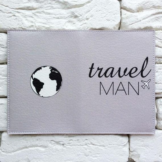Обкладинка для паспорта Travel man 4 (сірий) | Зображення 2