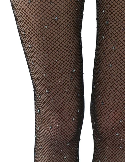 Колготки в сеточку со стразами Star Night черные, XS-L sexstyle | Зображення 7