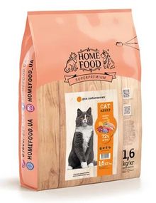 Home Food Сухий корм для вибагливих котів 1,6 кг