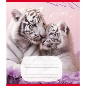 Тетрадь ученическая "Животные" 012-500394K-1 в клетку, 12 листов (959050)