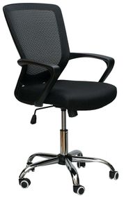 Крісло офісне Marin black, з механізмом Tilt, спинка — сітка, сидіння PP — поліпропілен