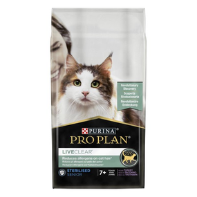 Сухой корм Purina ProPlan для стерилизованных котов старше 7 лет уменьшения аллергенов на шерсти 2*1.4кг