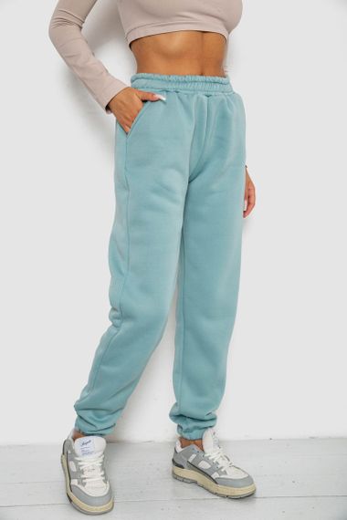 Спортивные штаны женские на флисе  -уценка, цвет оливковый, 238R58671-U-1 | Зображення 2