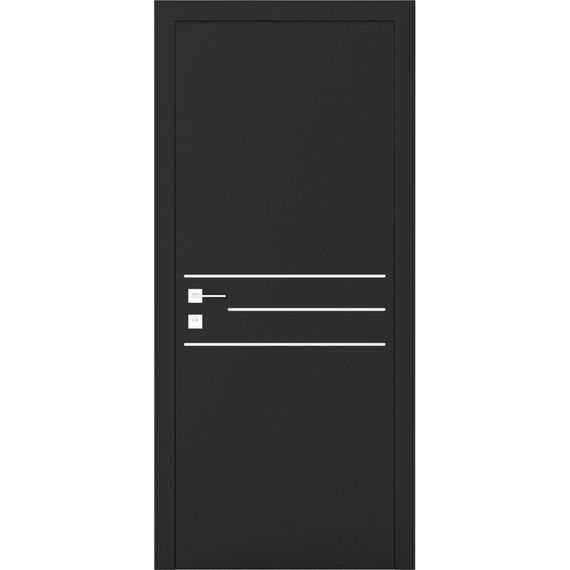Двери міжкімнатні Rodos CORTES PRIMA 1G + молдинг, PRIMA 3G + молдинг RAL 9004