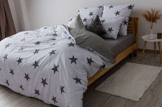 Постільна білизна євро ТЕП Soft dreams Morning Star Blue 2-03859-25319 200х215 см блакитна | Зображення 1