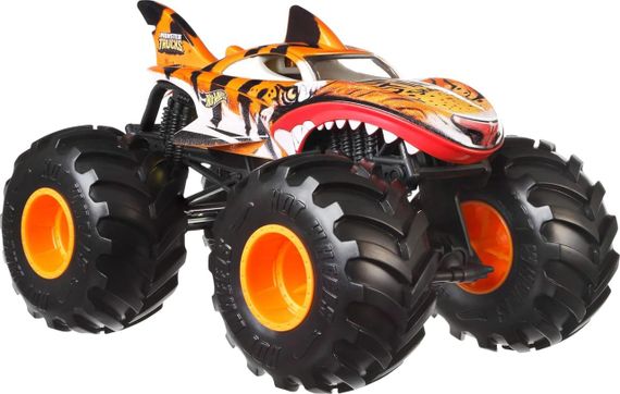 Монстр-трак Хот Вилс Тигровая акула 1:24 Оригинал Hot Wheels Monster Truck Tiger Shark | Зображення 3