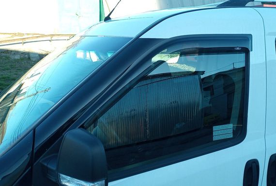 Ветровики (2 шт, HIC) для Opel Combo 2012-2018 гг | Зображення 1