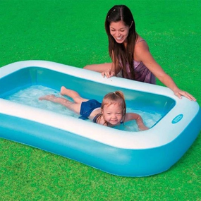 Надувний басейн Intex 166 х 100 х 25 см 90 л Blue