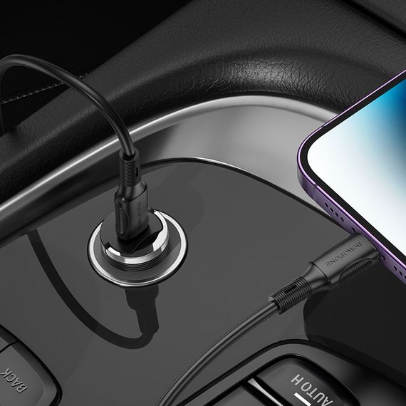 АЗП Borofone BZ29 Ray PD30W (1USB-C) Transparent purple | Зображення 1