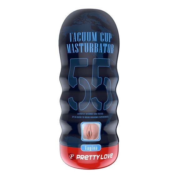 Мастурбатор реалістичний із вакуумом Pretty Love Masturbator Vacuum Cup, в колбі, 18 х 7 см | Зображення 3
