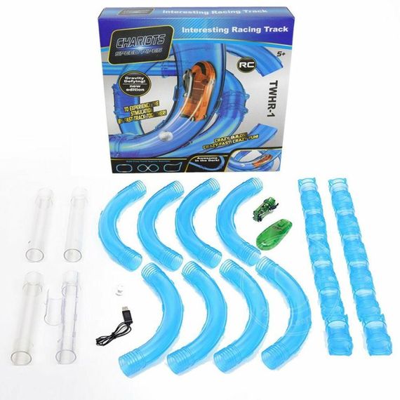 Захоплюючий трубопровідний автотрек Chariots Speed ​​Pipes 27 деталей