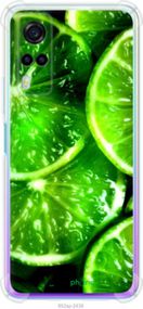 Чохол на Vivo Y53s Зелені часточки лимона "852sp-2438-2448"