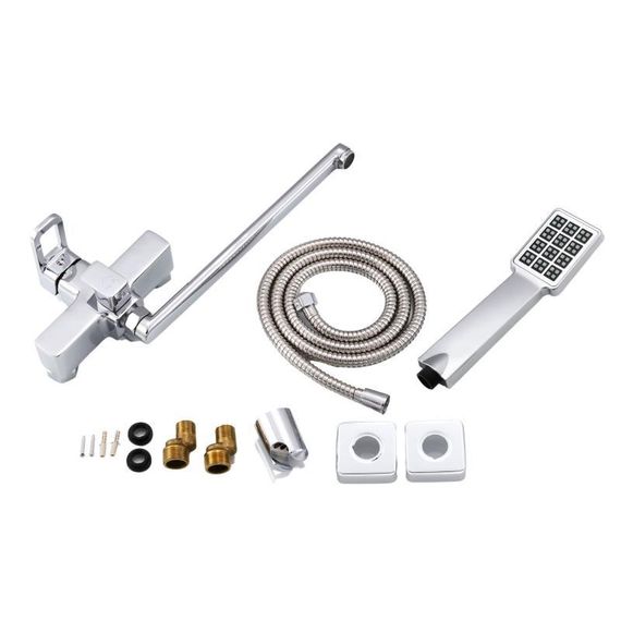 Смеситель для ванны Lidz Wawel 005 с поворотным изливом (c душевым гарнитуром) (k35) LDWAW005CRM45389 Chrome | Зображення 7