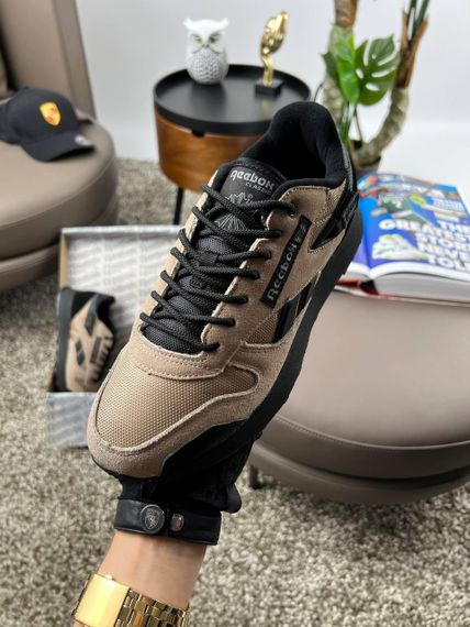 Мужские кроссовки Re-ebok Classic Leather New Black Wood 44 28 | Зображення 4