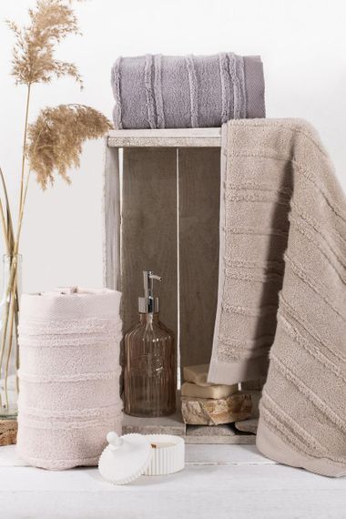 Набор полотенец 50х90 см Pupilla Cevher v1, лицевые 3 шт.