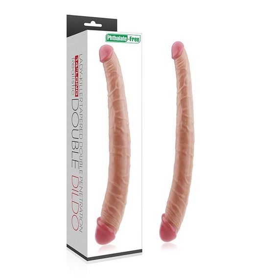 Двойной реалистичный фаллоимитатор DOUBLE DILDO Sex Aura | Зображення 1