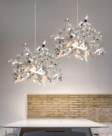 Люстра підвісна на 6 лампочок 27395 Хром 50-200х50х80 см.