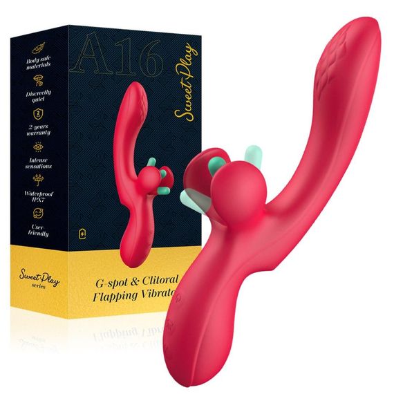 Вибратор - Erospace Sweet Play G-Spot & Critoral Flappinng Vibrator A16 sexstyle